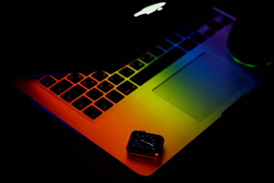 Time, Macbook, Apple watch