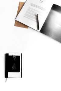 eyeglasses on book