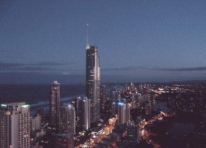 aerial photography of city at night photo