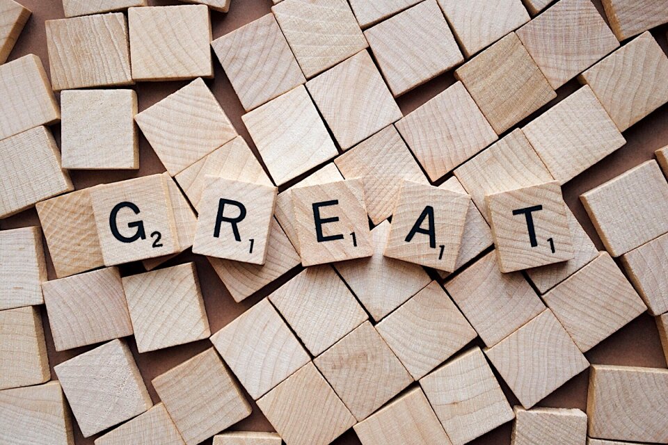 Letters scrabble brown letter
