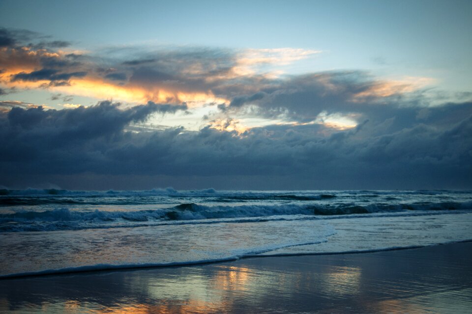 Sea sky beach photo