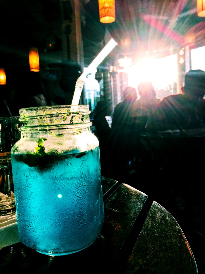 Sunset, Evening, Cafe