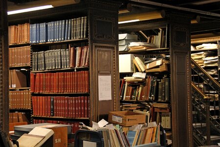 Reading documents bookcase