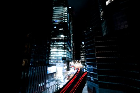 time lapse photography of cars during nighttime photo