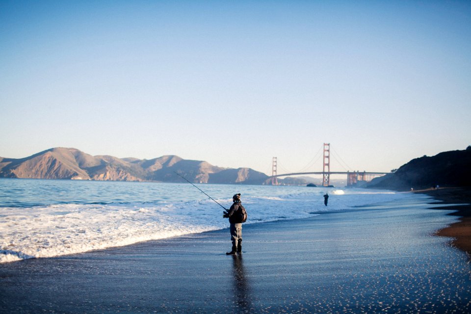 Morning light, Golden gate, Fisherman
