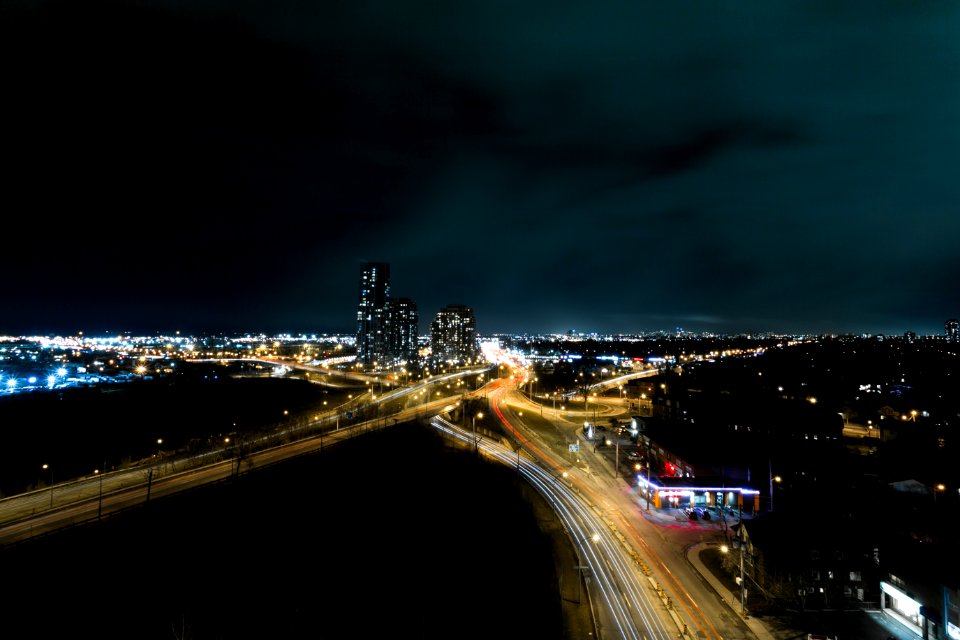 Cityscape, Skyline, Long exposure