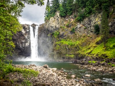 landscape waterfall photo