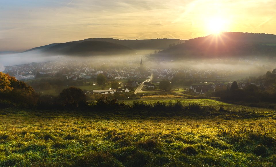 cityscape with fogs during daytime