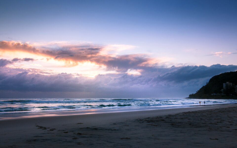 Sea sky beach photo