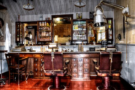 Grootmoederstijd old barber shop