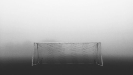 white soccer net photo