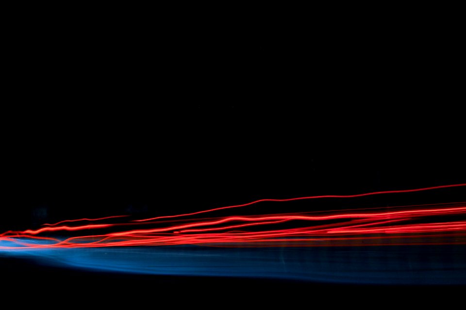 time lapse photo of red lights