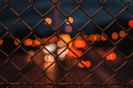 gray metal chain link fence photo