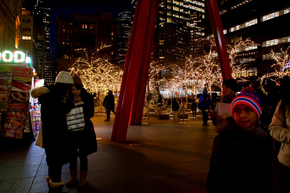 Hotdog, Tourists, Lights