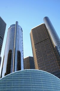 Detroit general motors headquarters skyscrapers photo