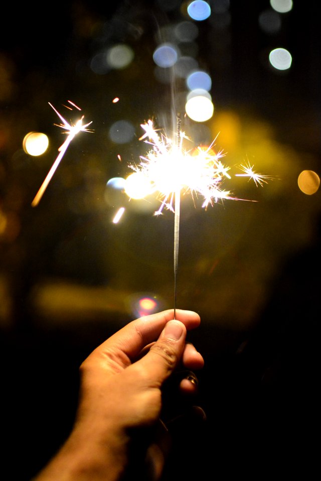 Bokeh, Firework, Fire