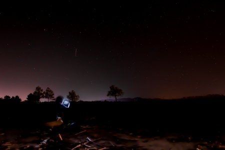 Ofrinio, Greece, Night shooting photo