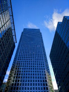 Skyscraper, Clouds, Blye