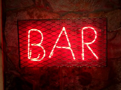 bar LED signage photo