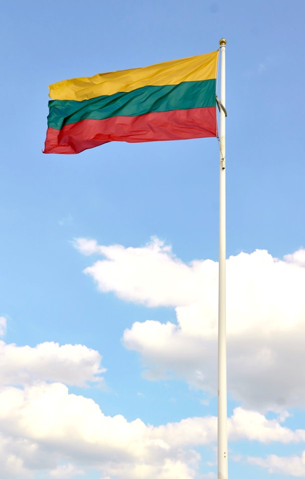 Lithuania, Clouds, Flag