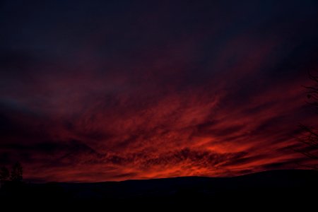 cloudy sky during dusk