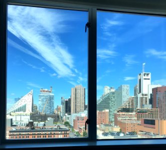 Skyscrapers, Buildings, Clouds