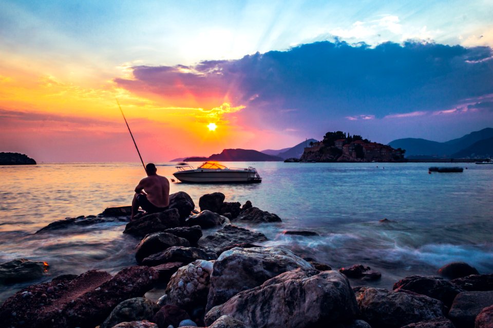 Montenegro, Sveti stefan beach, Sea