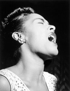 Jazz and blues singer african-american nicknamed lady day photo