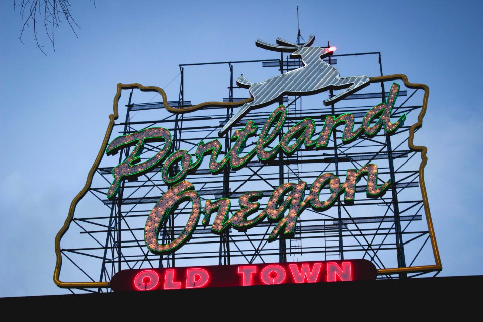 Portl, United states, White stag