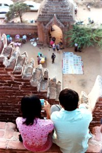 Bagan, Myanmar burma, Tourists