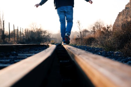 People, Walking, Railway