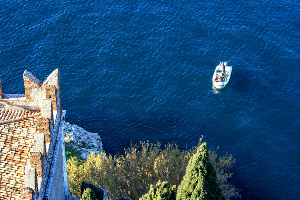Italy, Malcesine, Fishing boat photo