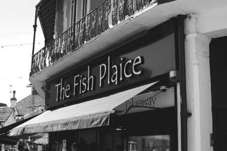 The fish plaice, The square, Swanage