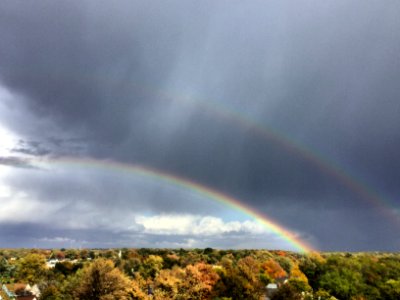 Autumn, Sky, Rainbow