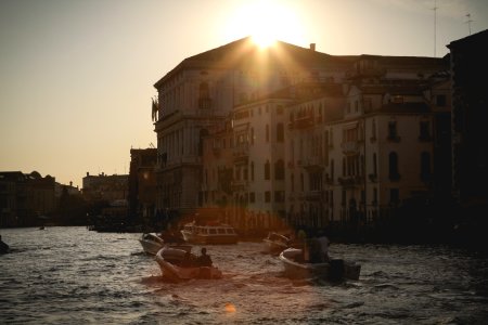 boats near the building