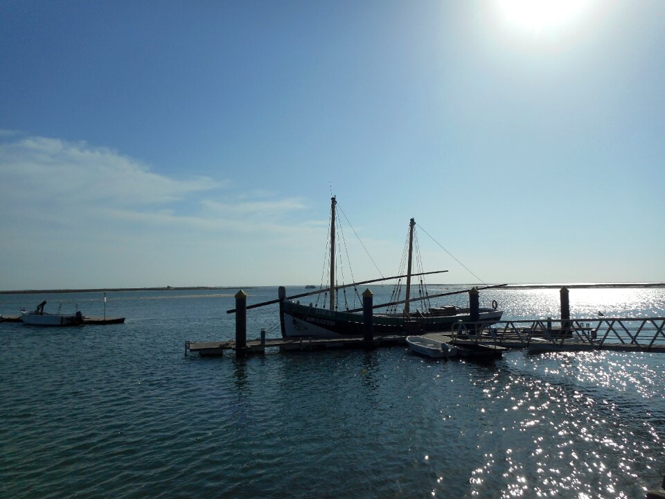 Fishing boat port sea