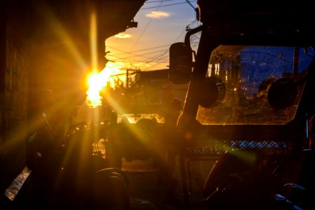 Marinduque, Philippines, Sun flare photo