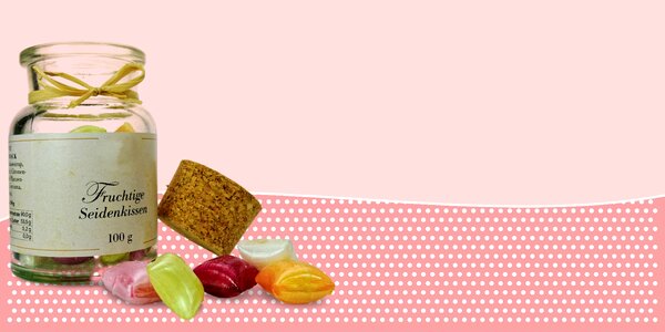 Hand made sweets treat sucking candies
