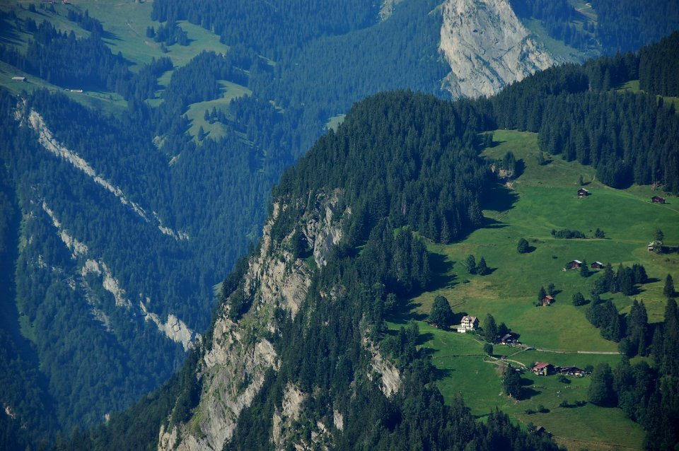 aerial view of mountain cliff during daytime