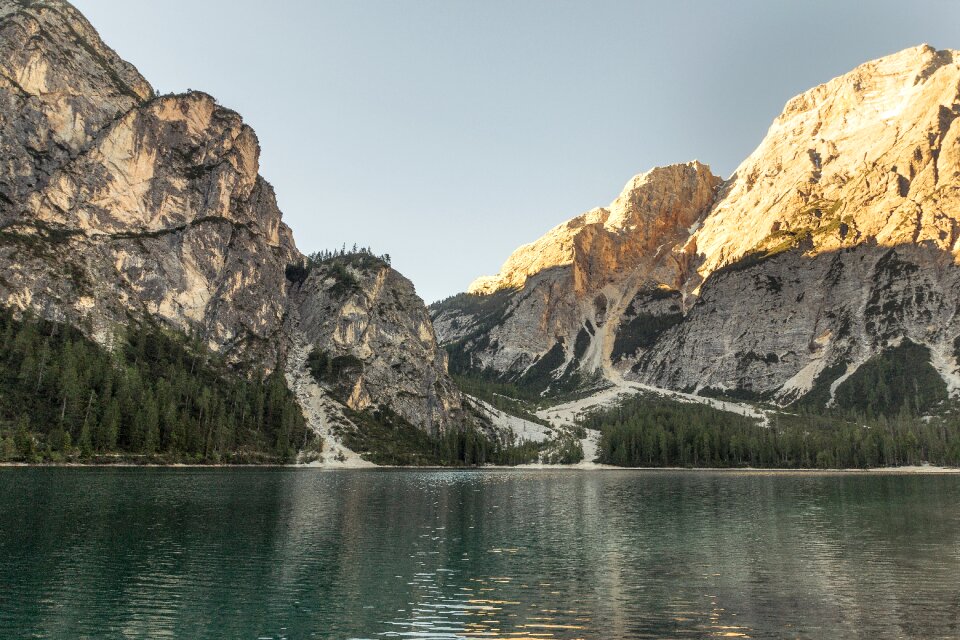Water sunrise dolomites