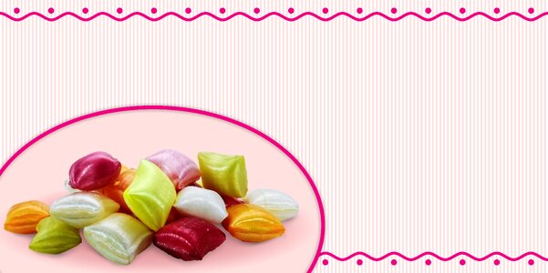 Hand made sweets treat sucking candies