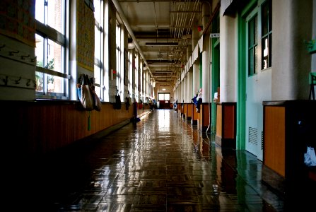 empty building hallway