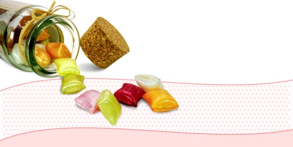 Hand made sweets treat sucking candies