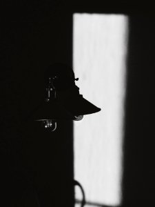 black pendant lights photo