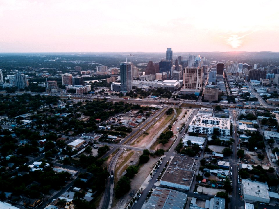 aerial view of city buildings during daytime photo