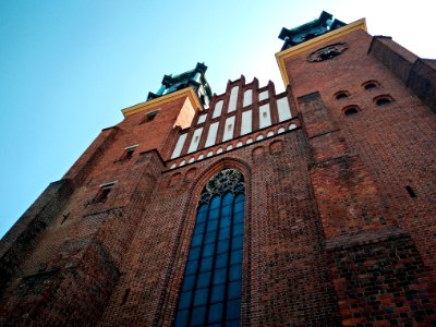 architectural photography of brown building