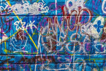 Street art abstract graffiti wall