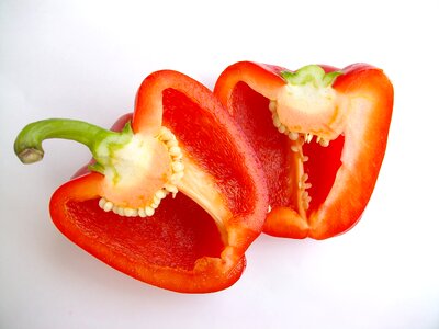 Paprika cross section food