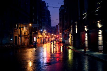 The bund, China, Color
