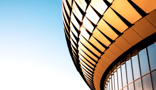 abstract golden building